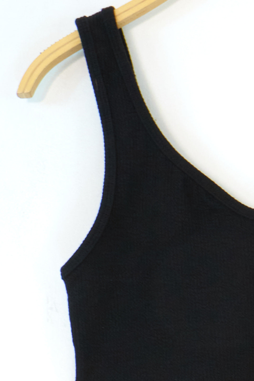 Crop Top Côtelé Gris à Encolure Originale Femme