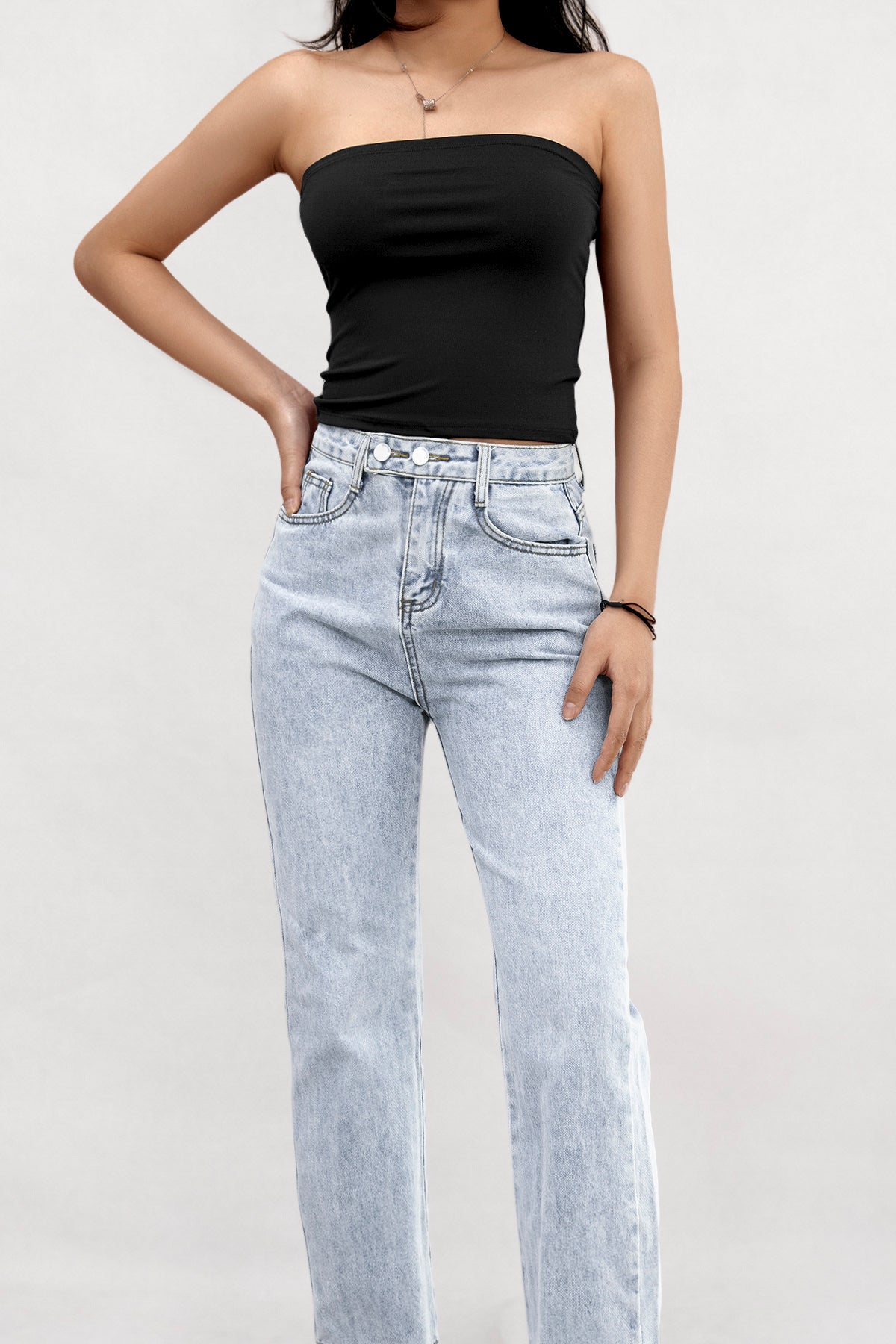 Bandeau Top Uni Chocolat Femme