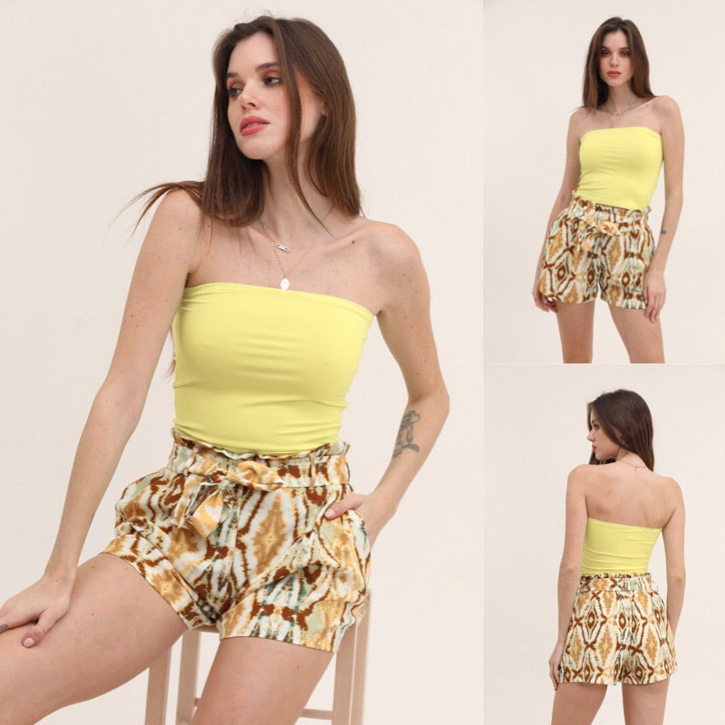 Bandeau Top Uni Chocolat Femme