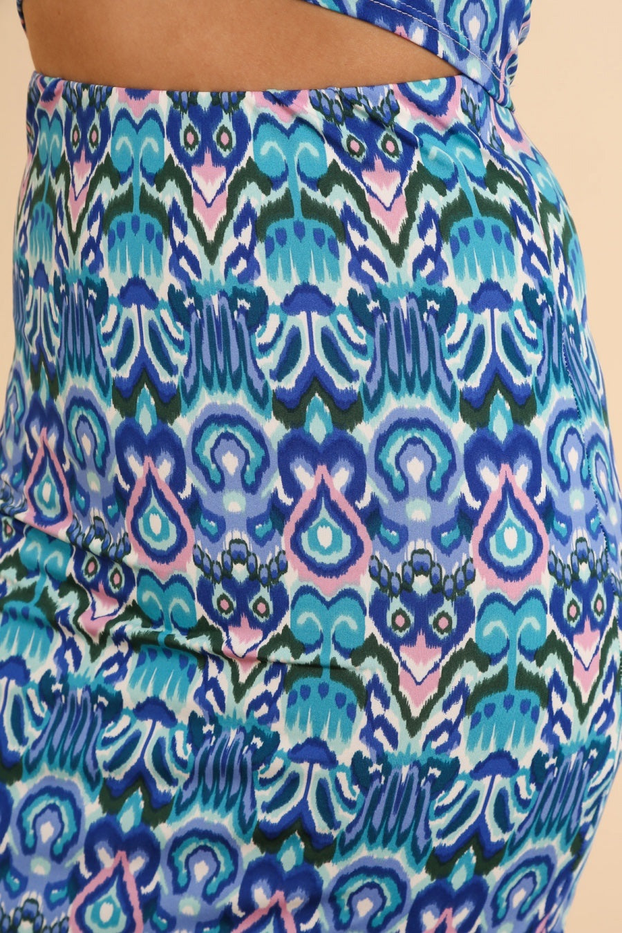 Jupe Longue à Motifs – Élégance Graphique | Femme