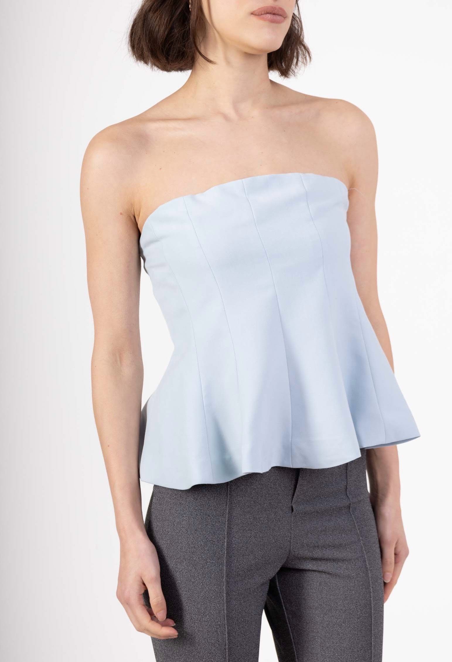 Top Bustier à Basque –Élégance Féminine