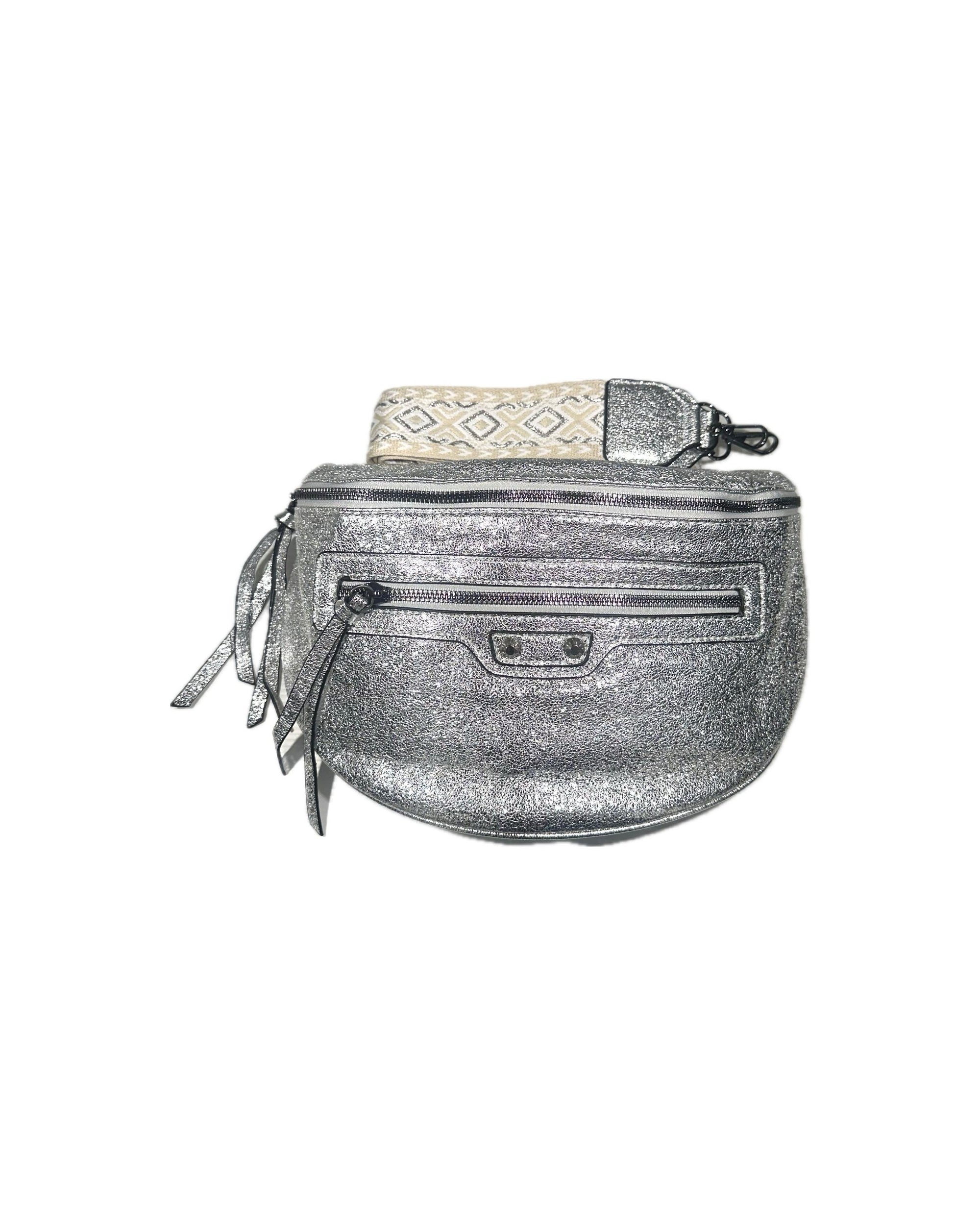 ac banane multi-teintes tendance – Taupe Camel & Métallisé
