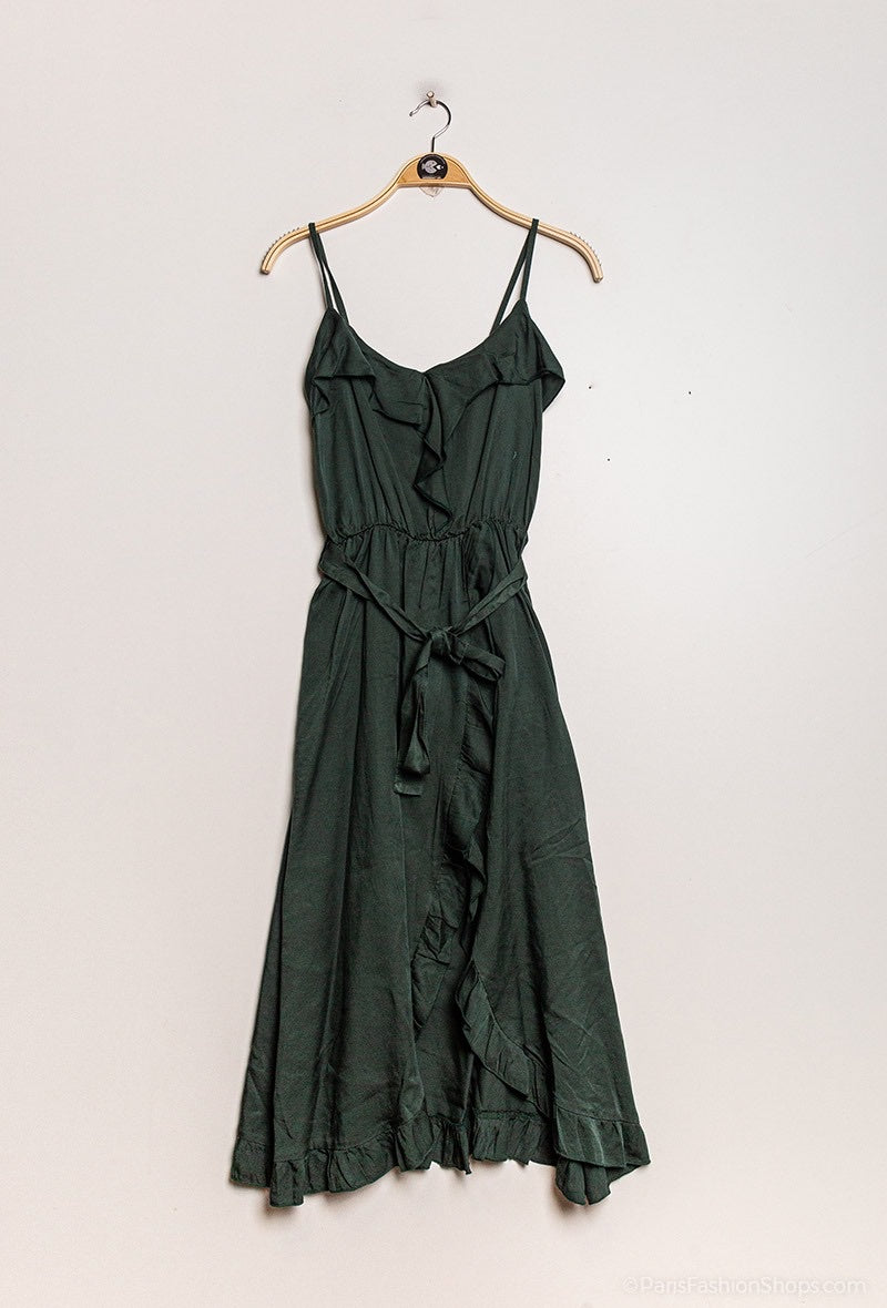 Robe à bretelles en lyocell – Fabriquée en Italie