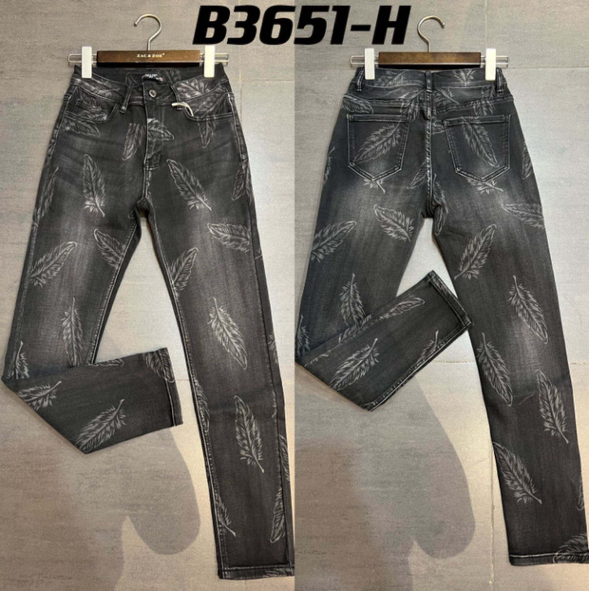 pantalon jeans coupe droite, confort premium